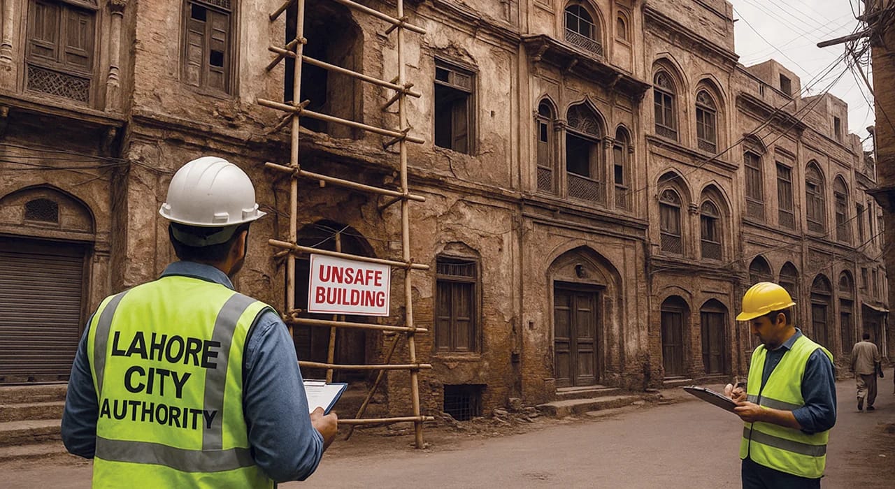 346 Unsafe Buildings Identified in Lahore’s Walled City Ahead of Basant.